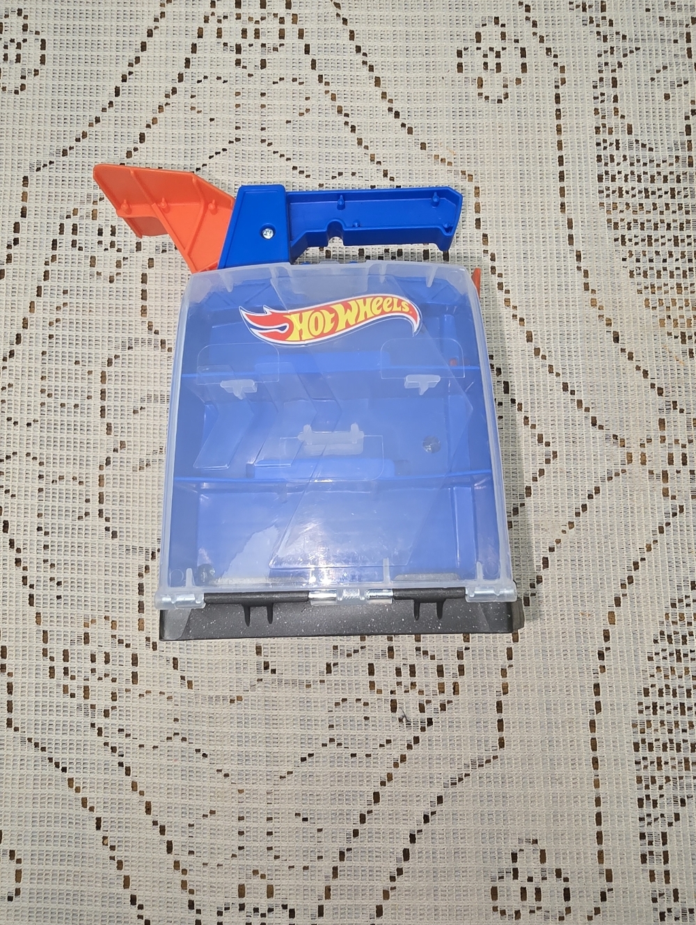 Hot Wheels Blue and Orange Carry Case with Launcher